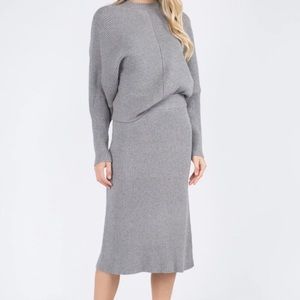 Whiteroom + Cactus sweater skirt set